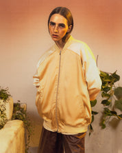 Double Cream Bomber Jacket