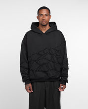 Hand-Beaded Mosaic Hoodie