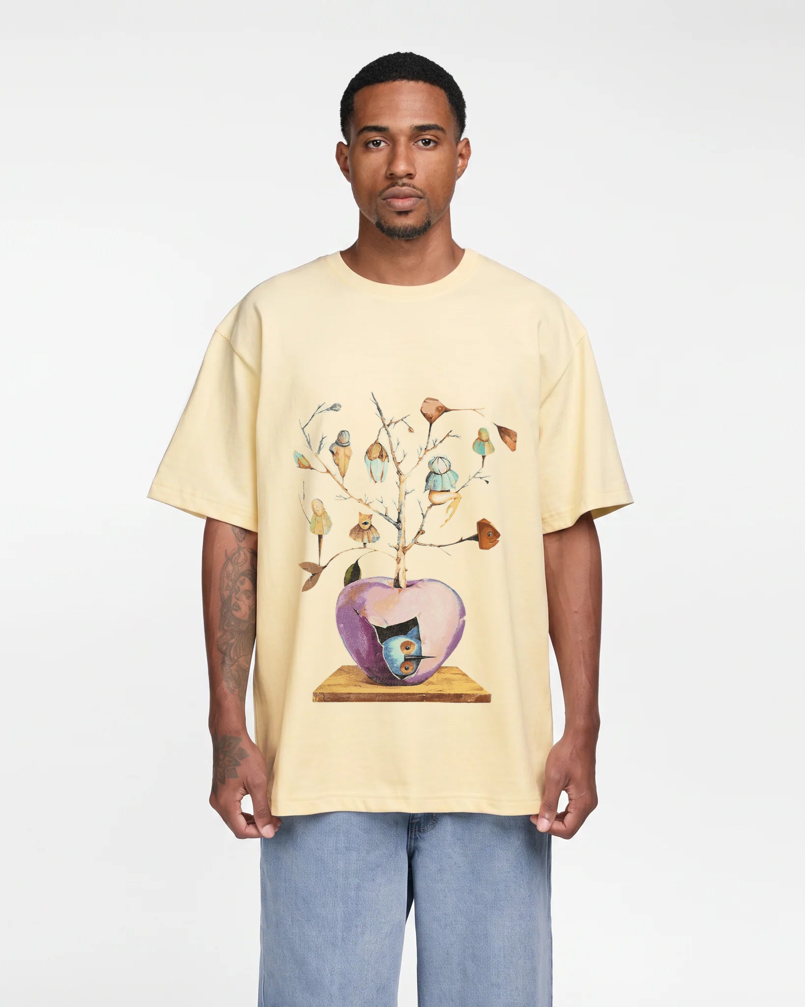 October's Tree Tee Shirt (Cream)