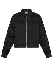 Pintuck Denim Jacket (Black)