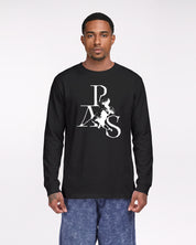 Angel Crewneck L/S Tee Shirt Regular (Black)