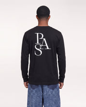 Cross Crewneck L/S Tee Shirt Regular (Black)