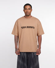 Terra Incognita Embroidered Tee Shirt (Camel)
