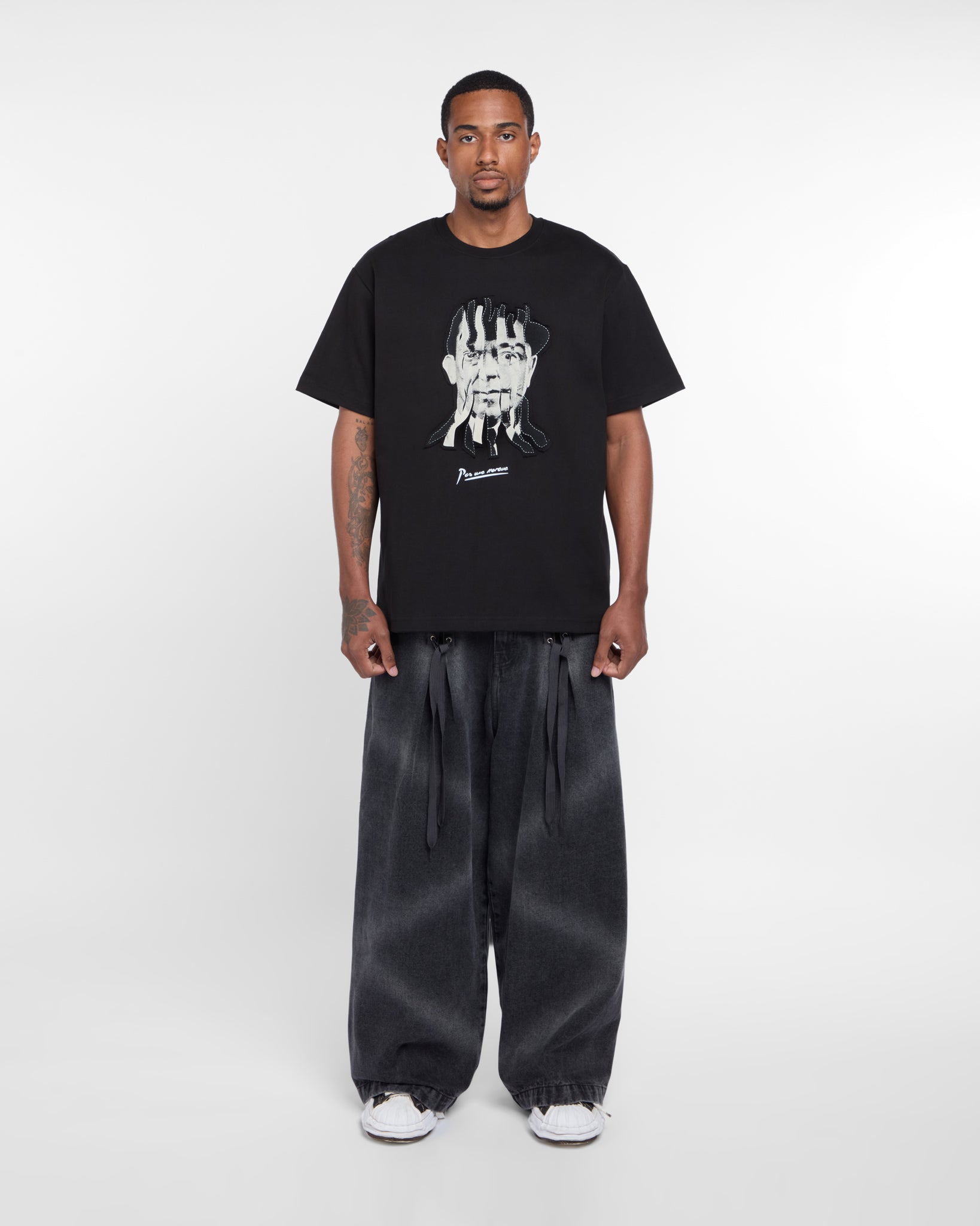 Fractured Icons Tee Shirt (Black)