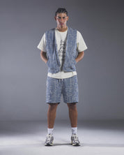 Jacquard Denim Shorts (Multi)