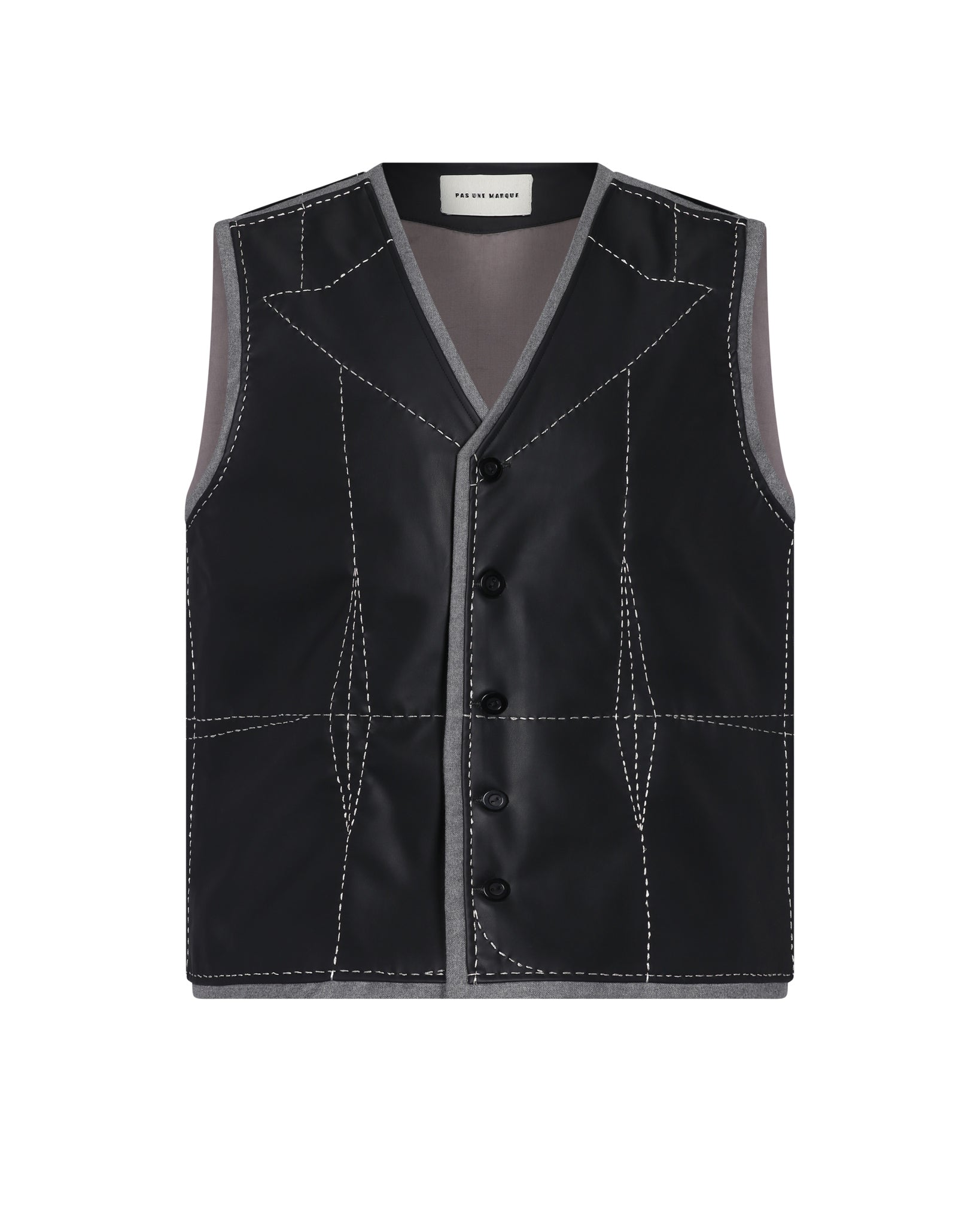 PAS Embroidered Vest (Black)
