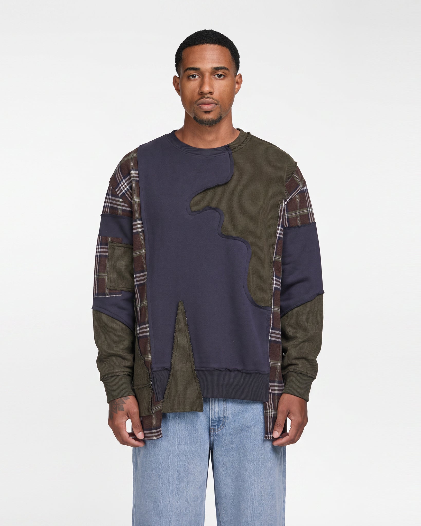 Distressed Sweatshirt (Oliver Green)