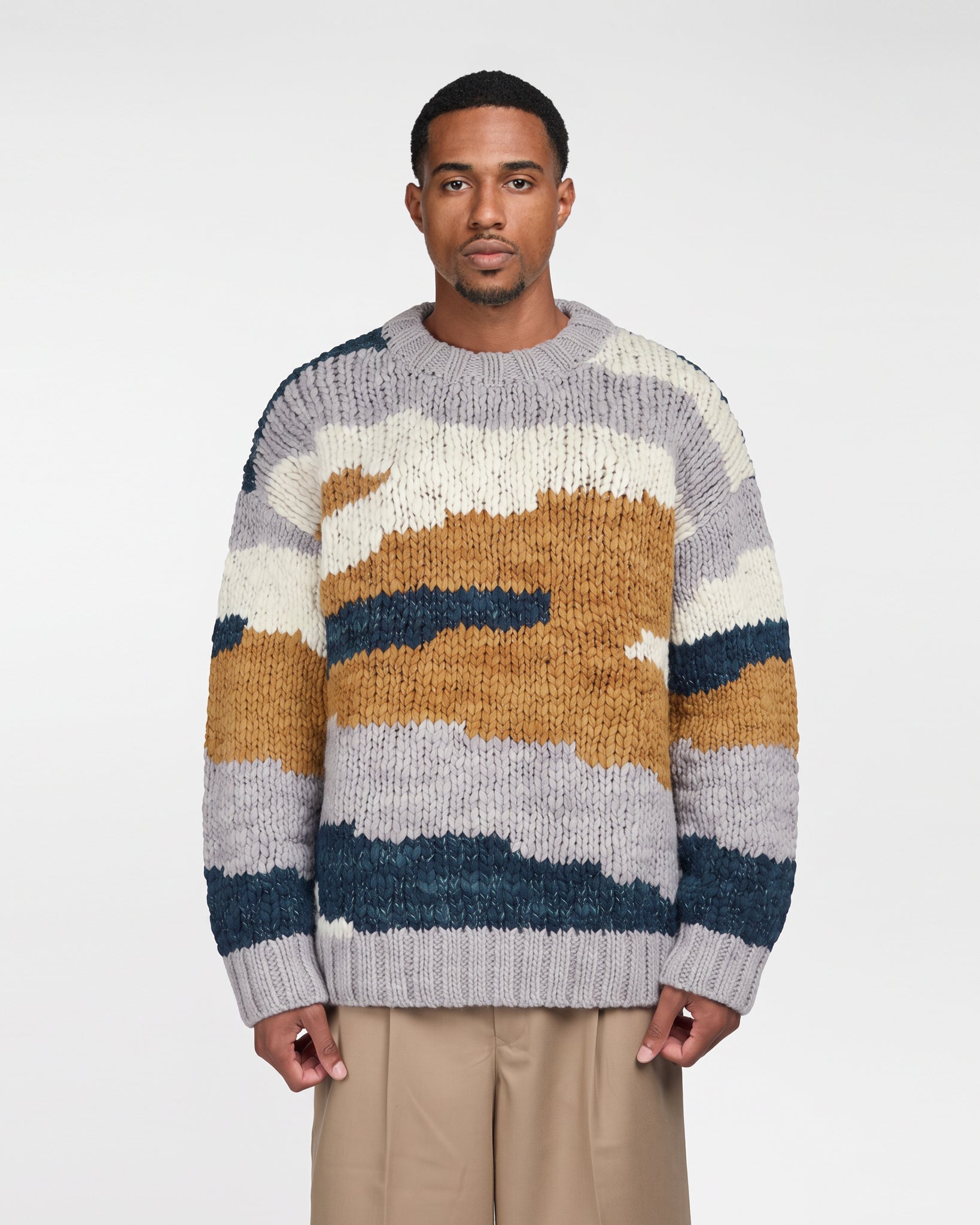 Knitted Puff Sweatshirt