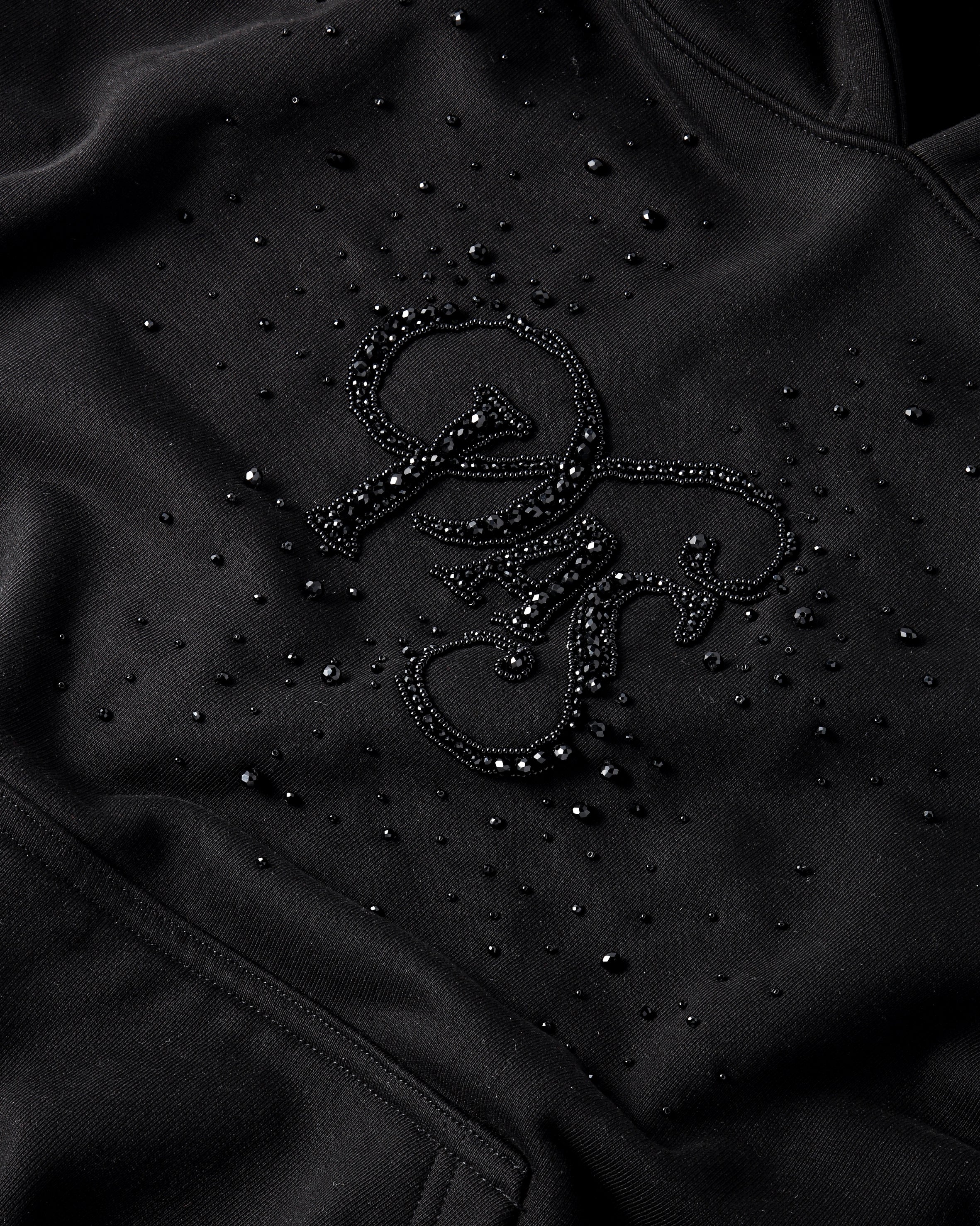 PAS Beaded Hoodie (Black)