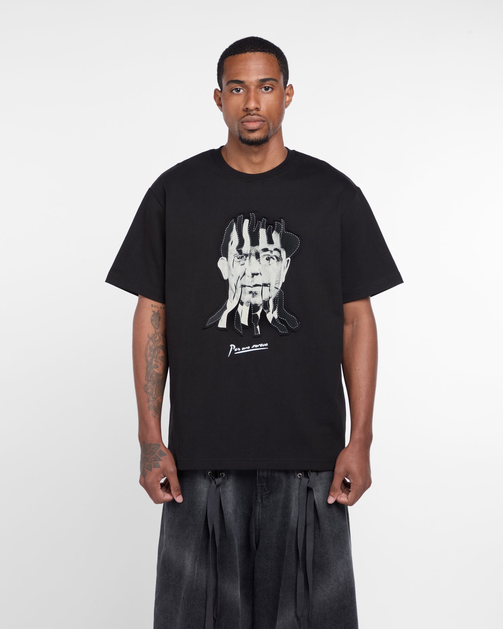 Fractured Icons Tee Shirt (Black)