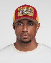 Where Is My Mind Trucker Hat (Red/Yellow)