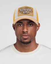 Where Is My Mind Trucker Hat (Grey/Yellow)