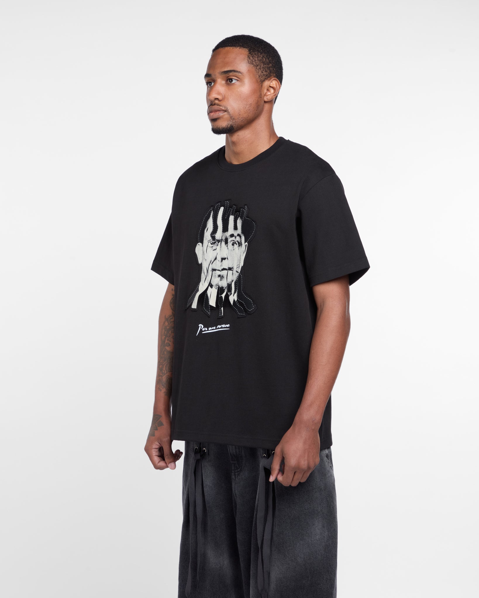 Fractured Icons Tee Shirt (Black)