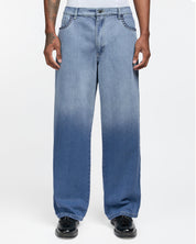 Hand-Embroidered Distressed Denim Pants