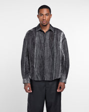 Marbled Cloth Long Sleeve Shirt (Grey / Multi)