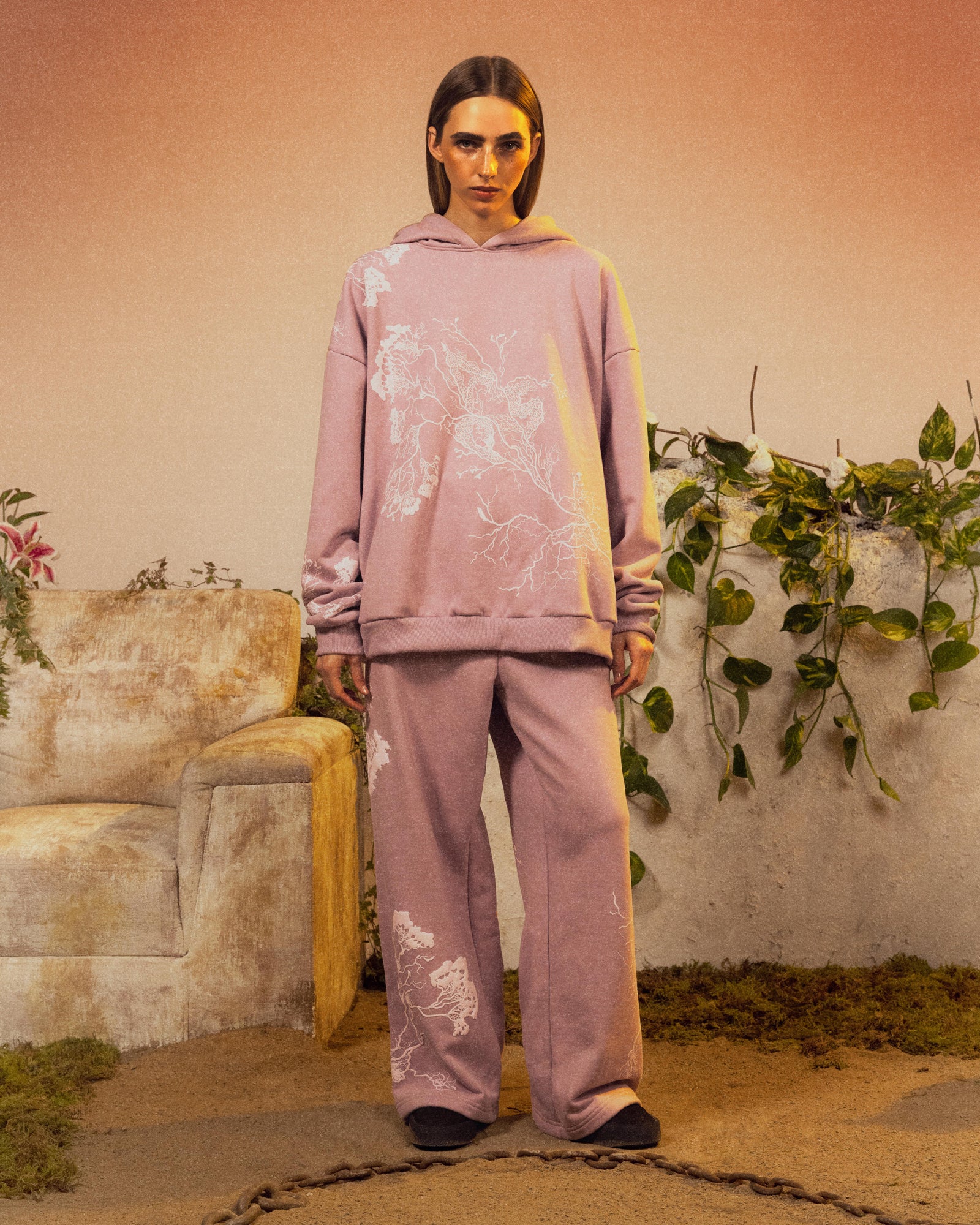 Cordyceps Hoodie Ash Rose