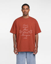 Ceci N'est Pas Une Marque Scribble Tee Shirt (Rust)