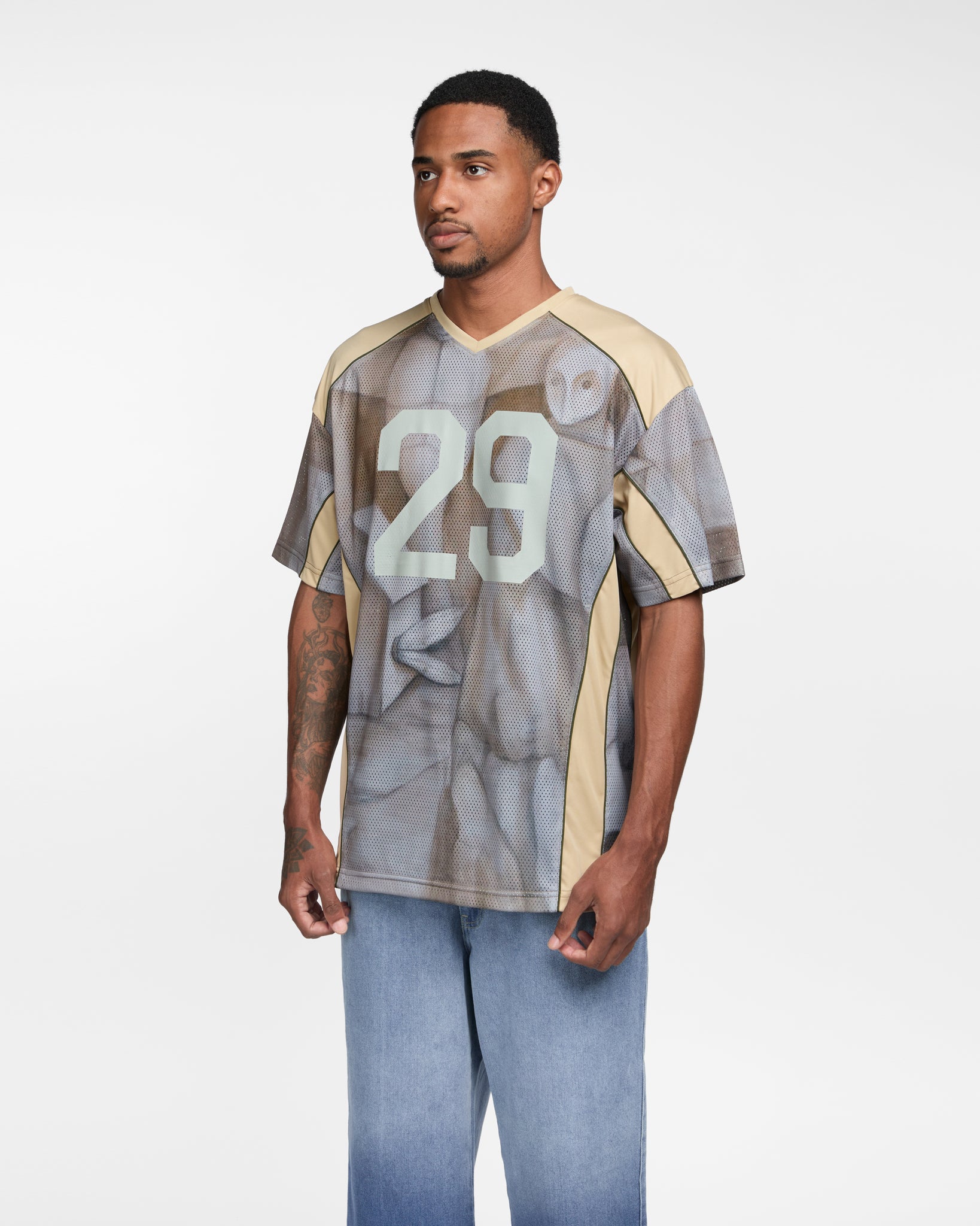Mesh Tee with Print