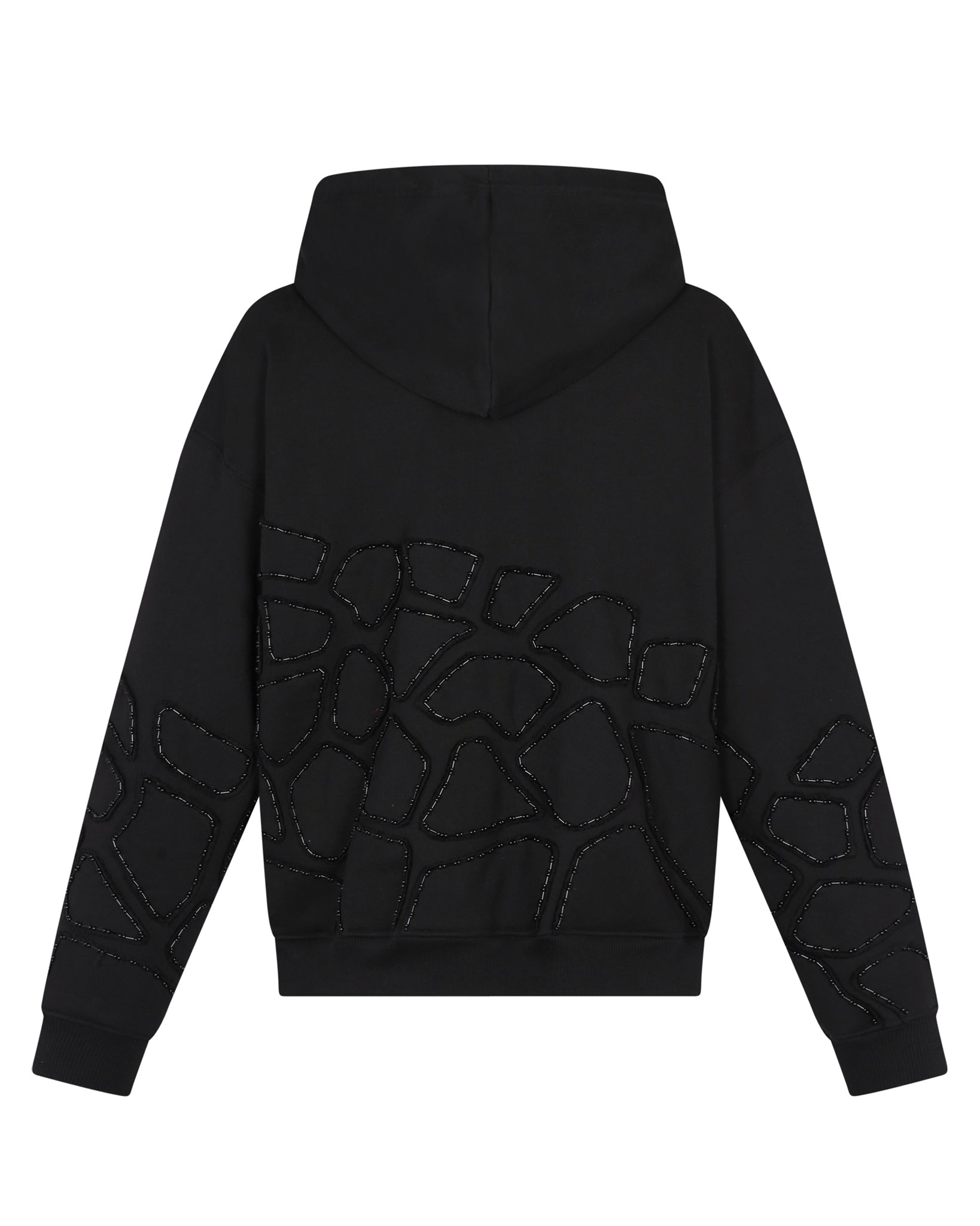 Hand-Beaded Mosaic Hoodie