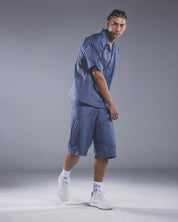 Stitched Shorts (Blue)