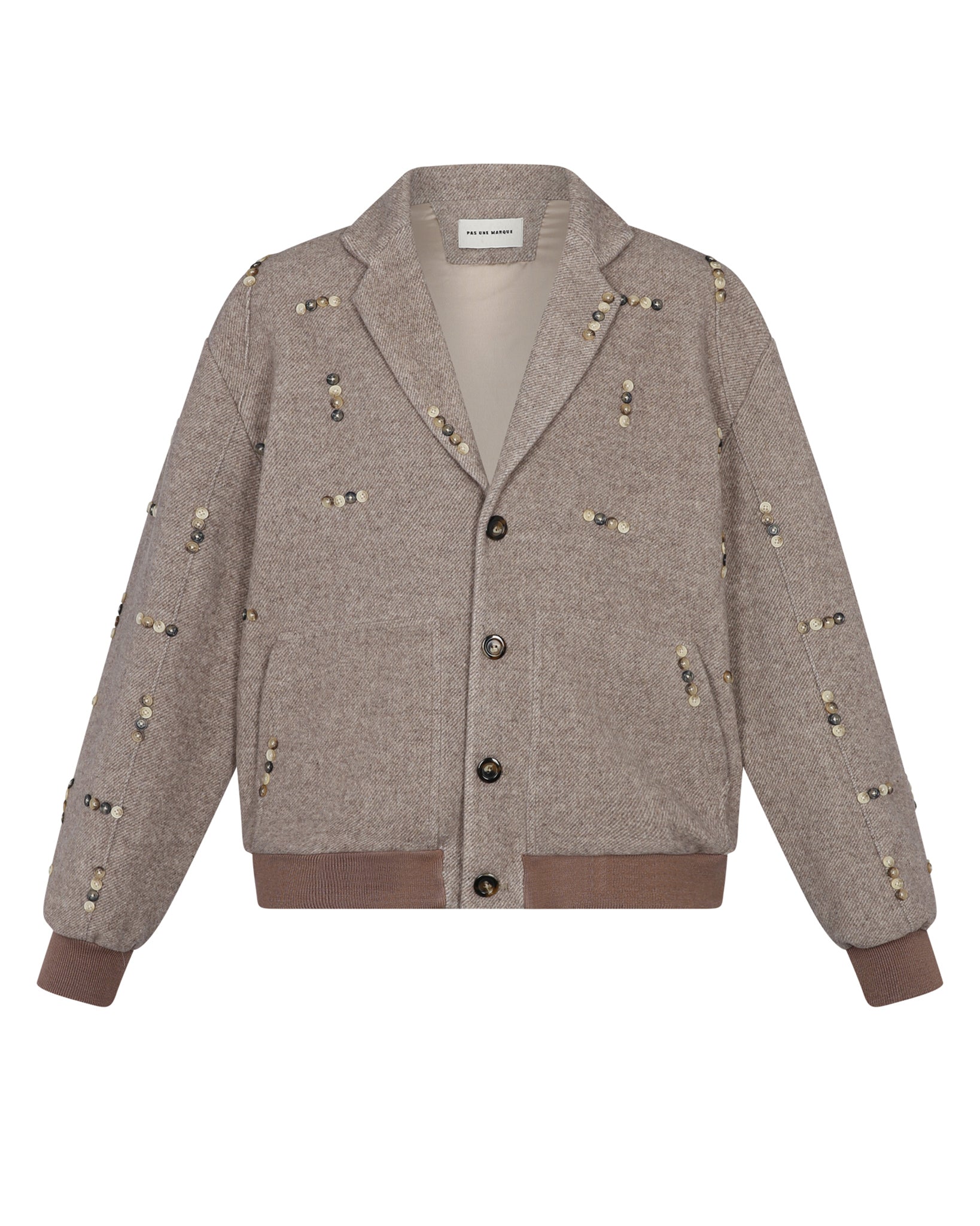 Button Pattern Jacket (Beige)
