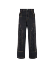 Distressed Patch Carpenter Pants