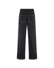 Distressed Patch Carpenter Pants