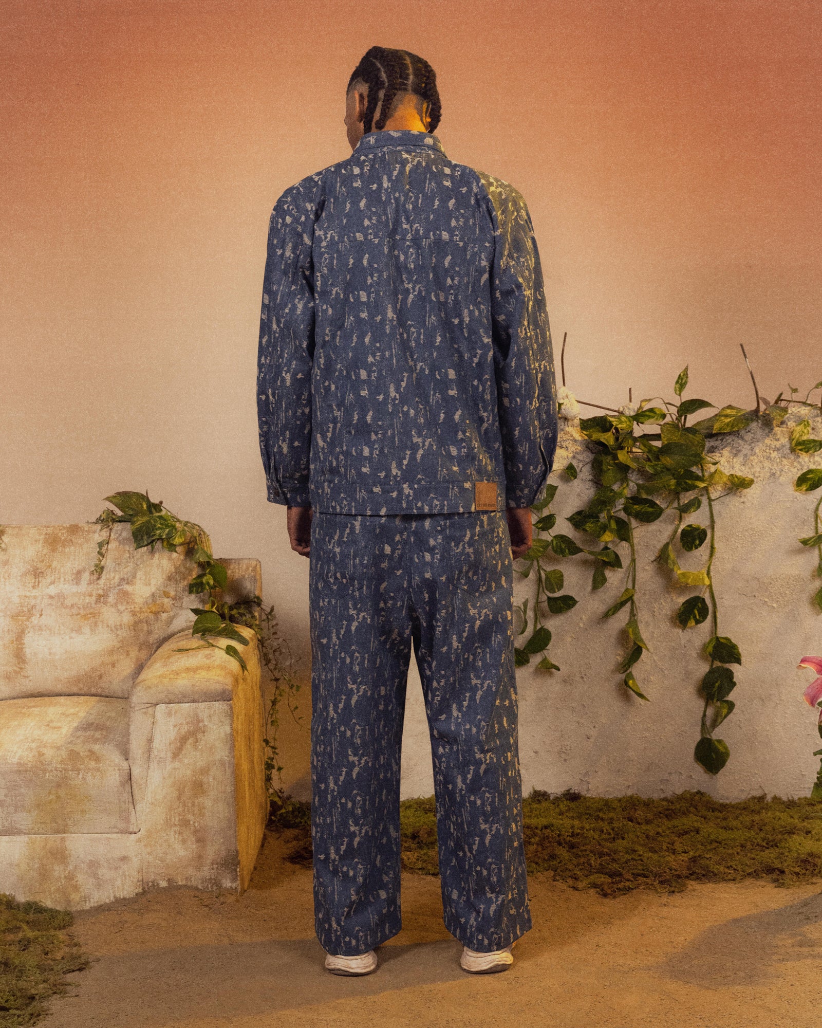 Threads of Dissonance Denim Jacket Blue