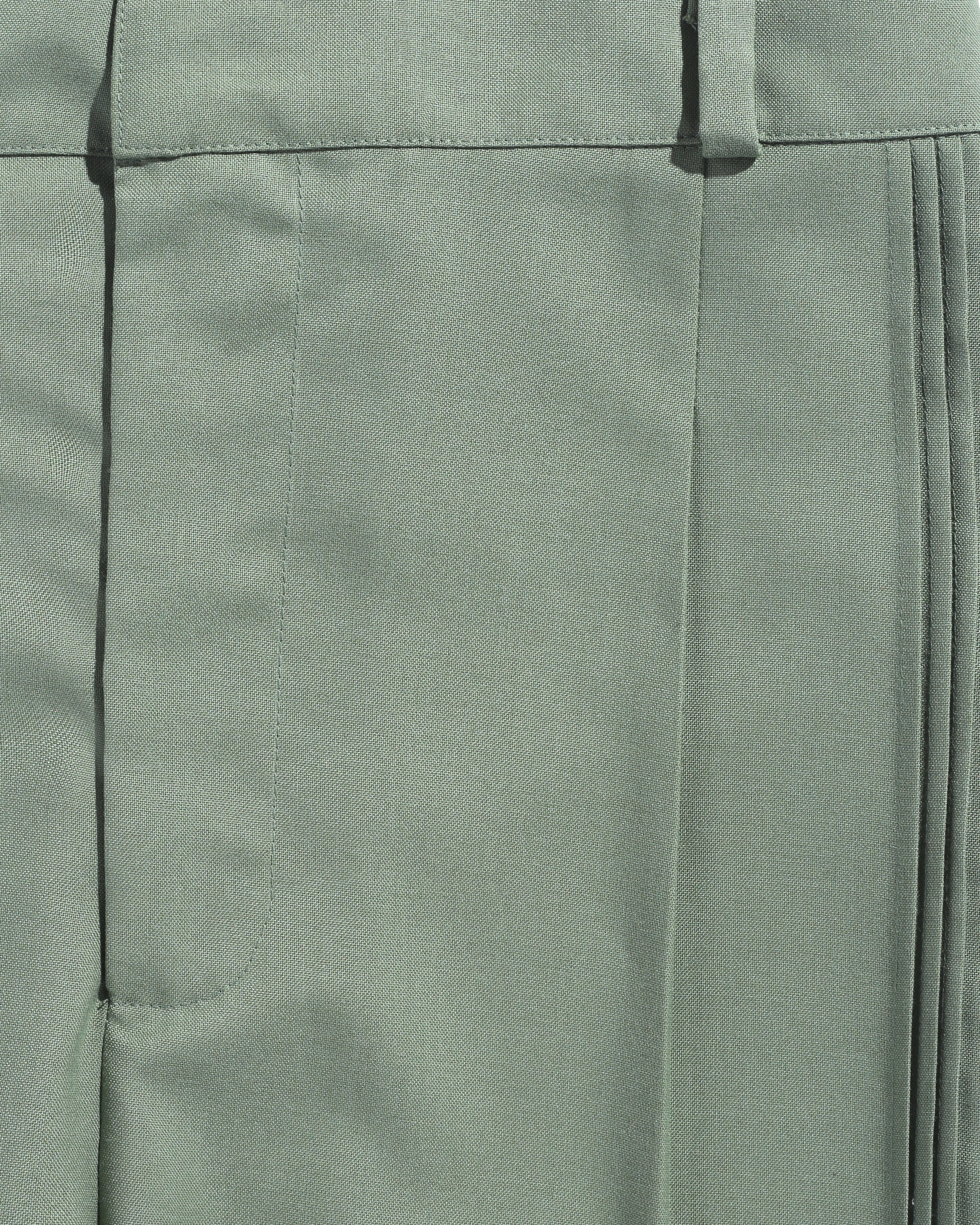 3-Pleat Linen Pants
