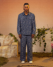 Threads of Dissonance Denim Jacket Blue