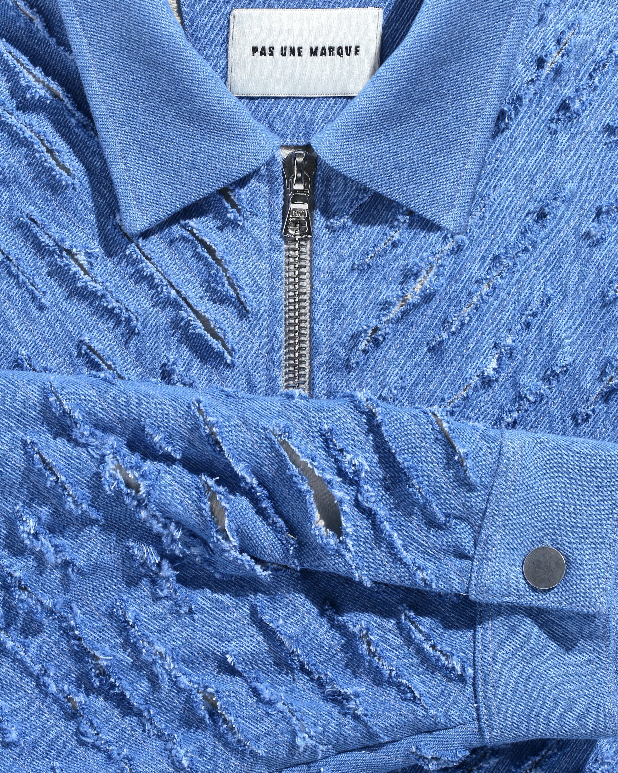 Cut Through Denim Jacket