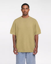 Textured Knitted Tee Shirt (Chamomile)