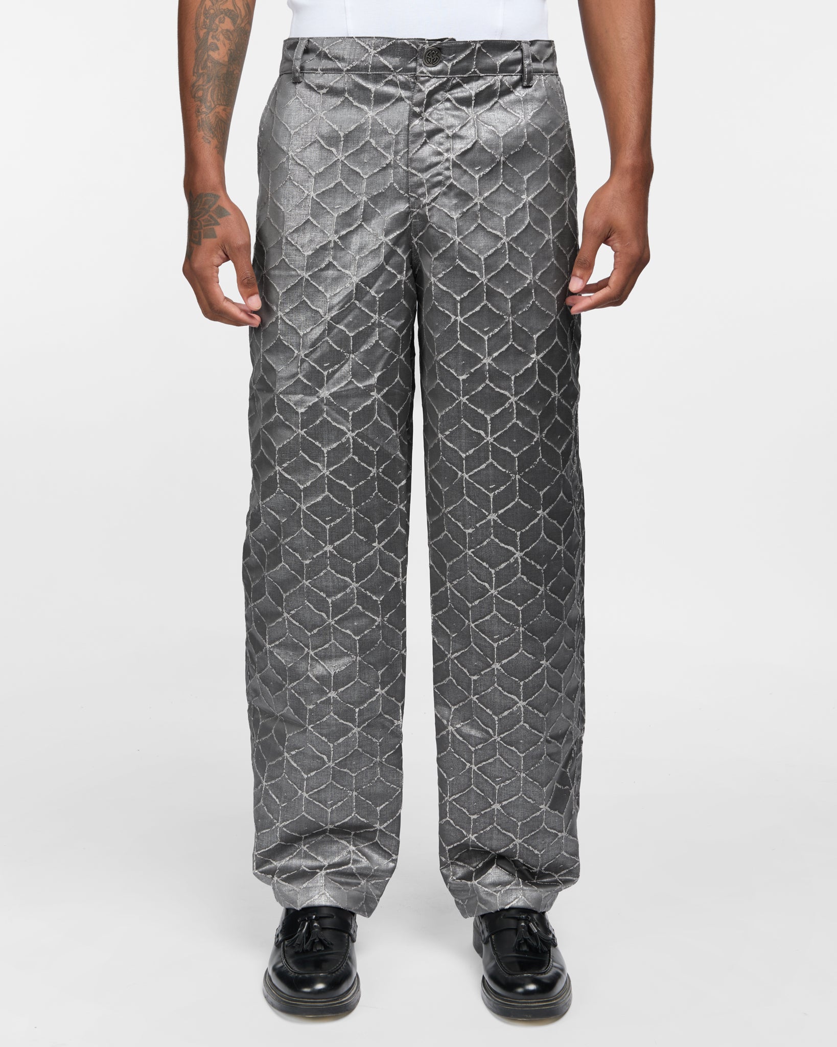Silver Flamé Pants