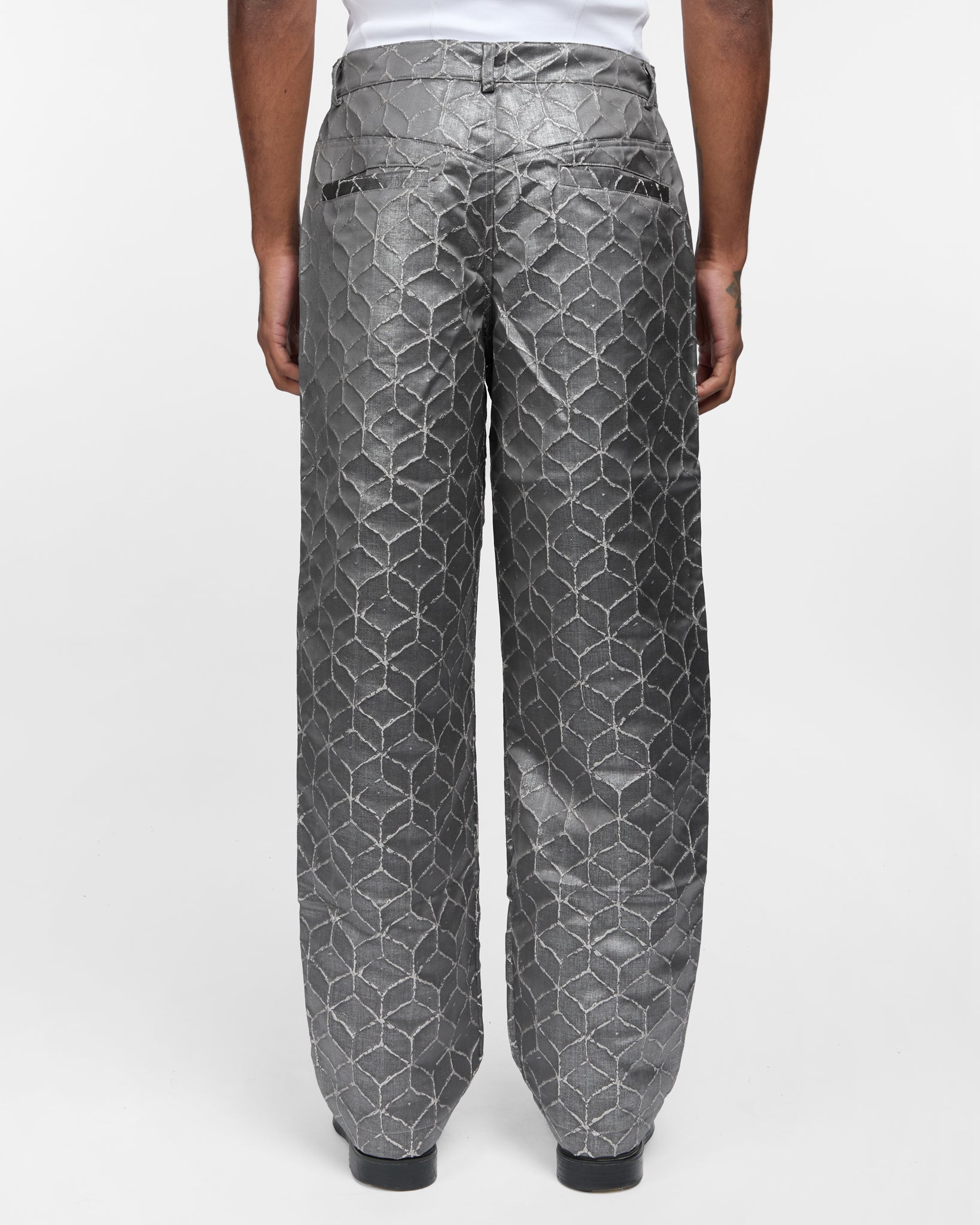 Silver Flamé Pants