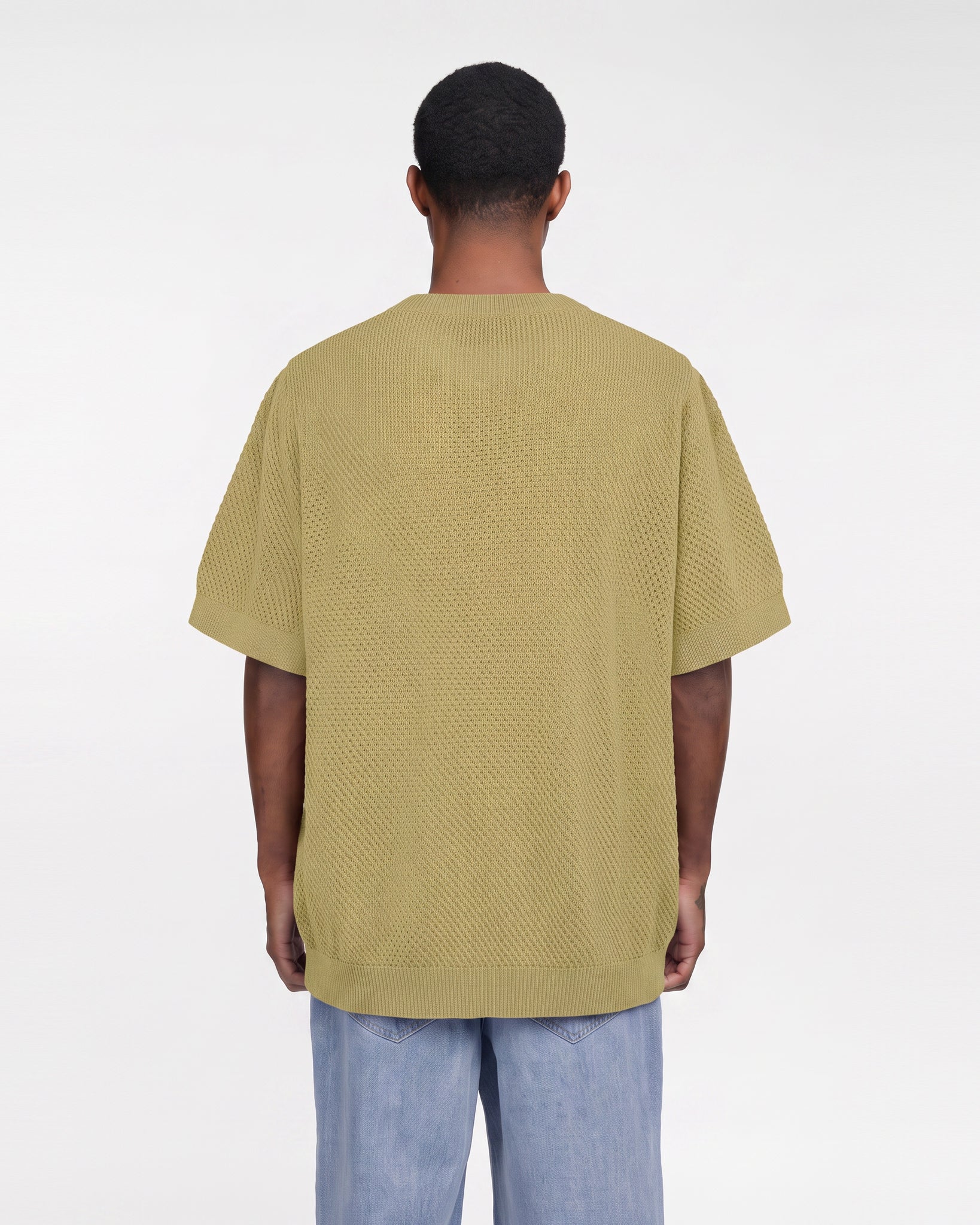 Textured Knitted Tee Shirt (Chamomile)