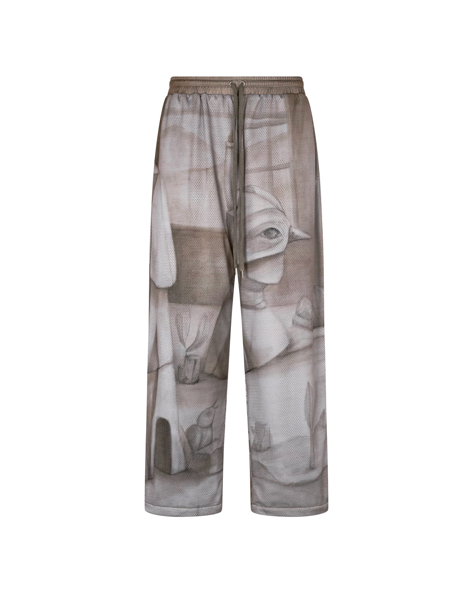 Printed Mesh Tracksuit Pants