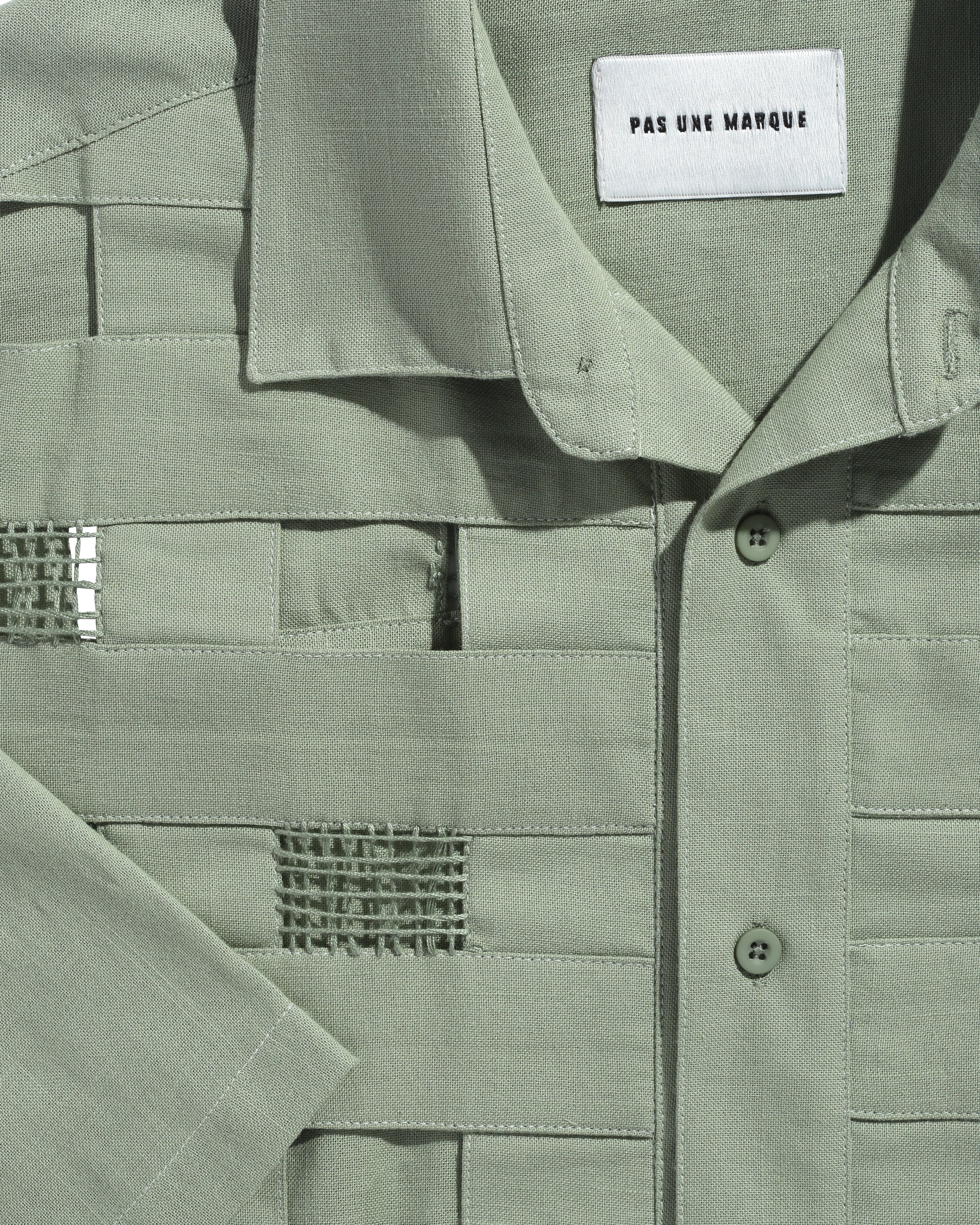 Embroidered Basket Linen Shirt