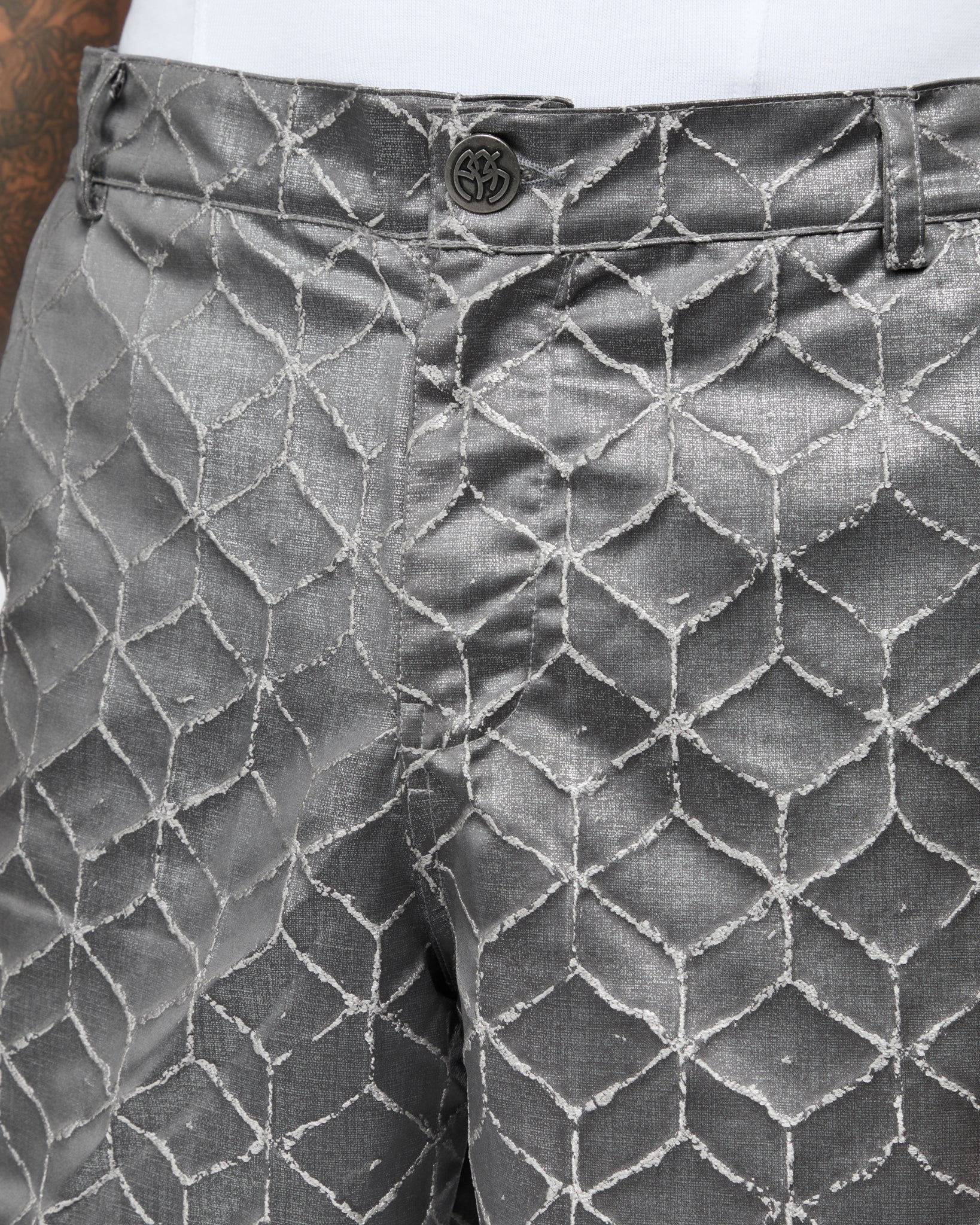 Silver Flamé Pants