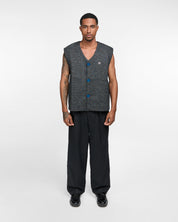 Blended Fabric Vest