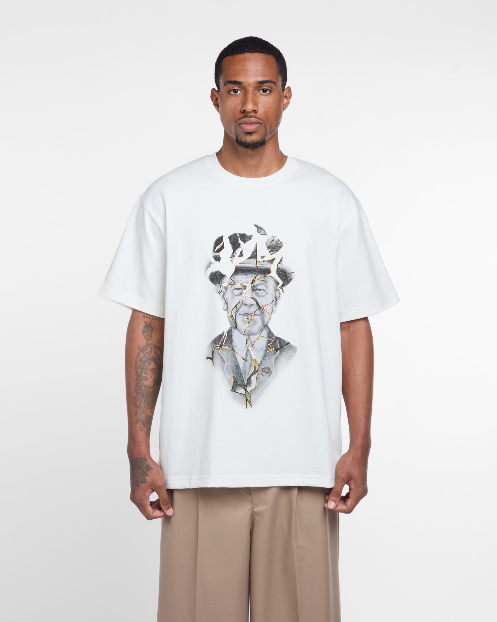 Magritte Foil Tee Shirt (White)