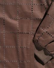 Laser-Cut Dots Bomber Jacket