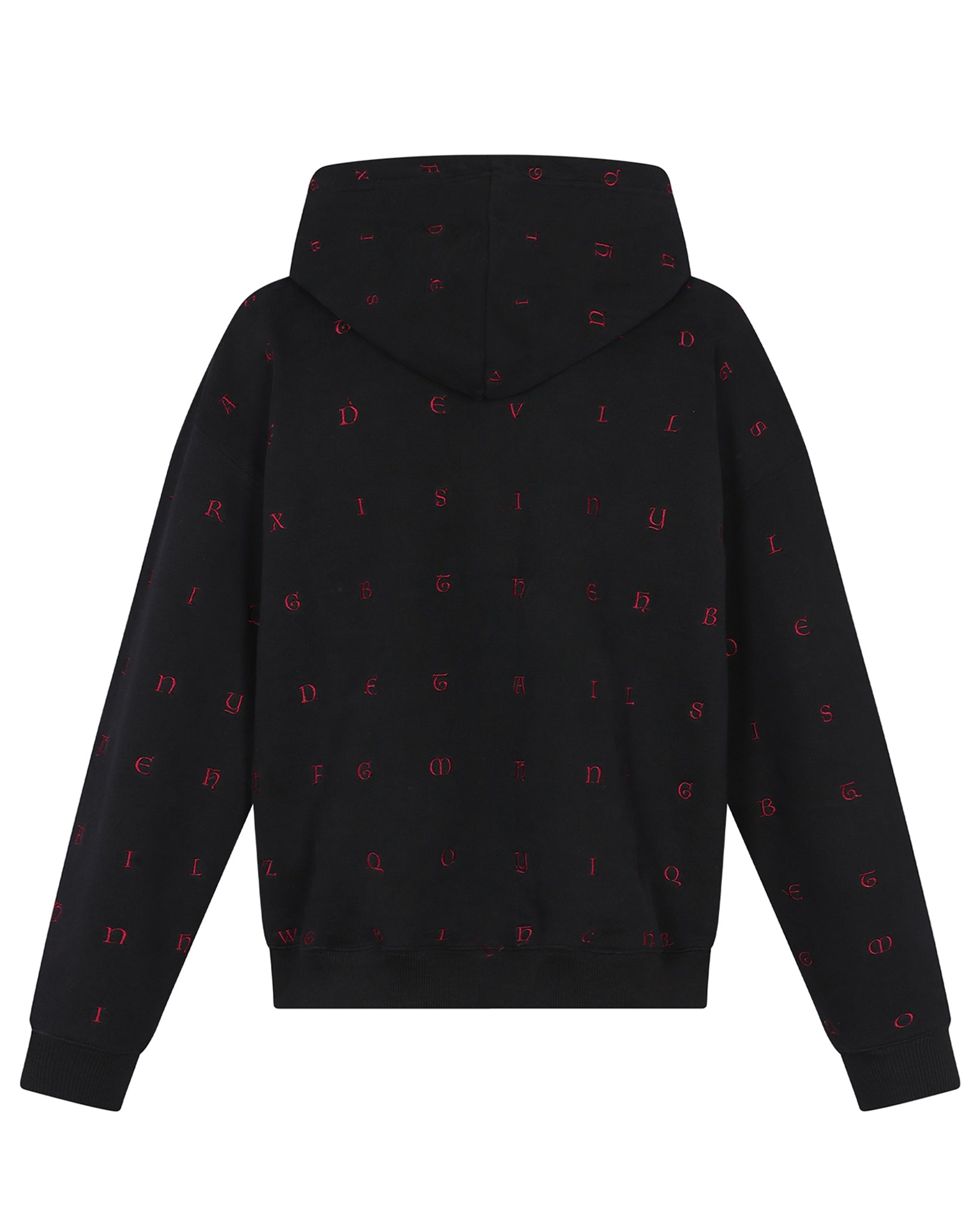 Devil's In The Details Hoodie (Black / Red)