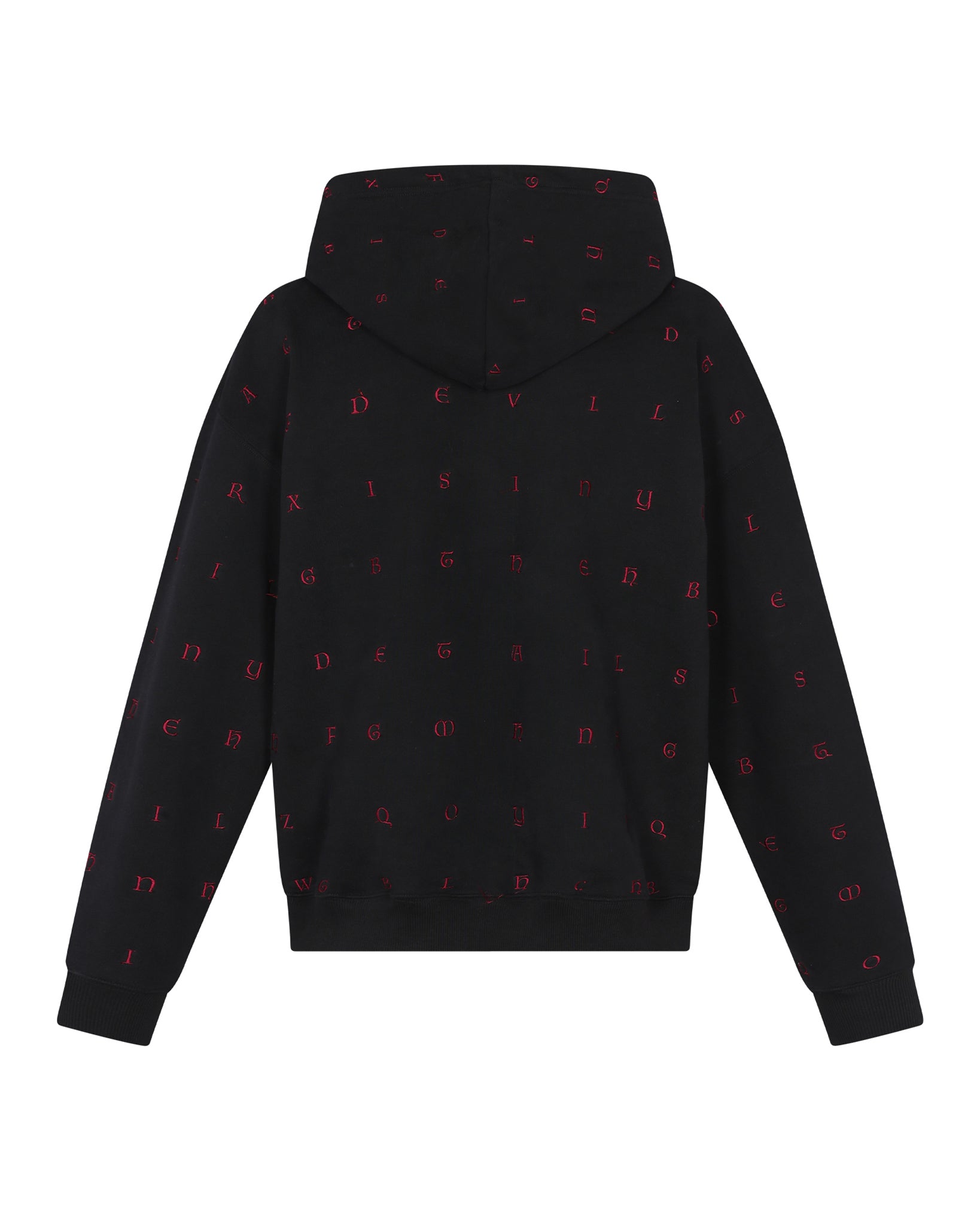 Devil's In The Details Hoodie (Black / Red)