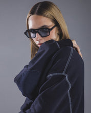 Denim Elbow Sweatshirt (Blue)