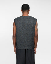 Blended Fabric Vest