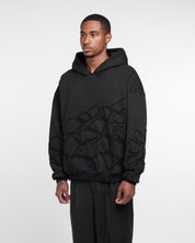 Hand-Beaded Mosaic Hoodie