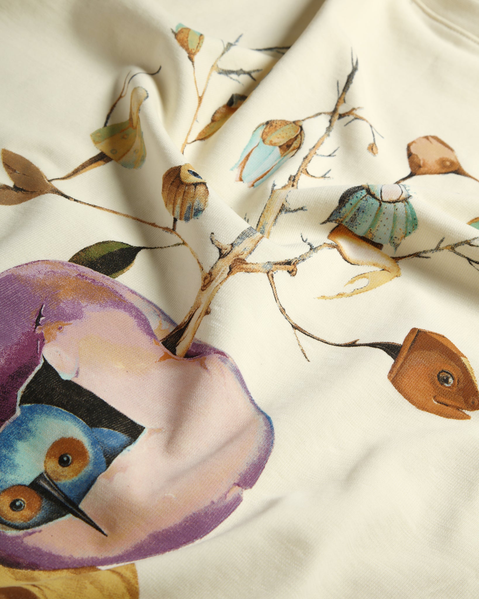 October's Tree Tee Shirt (Cream)