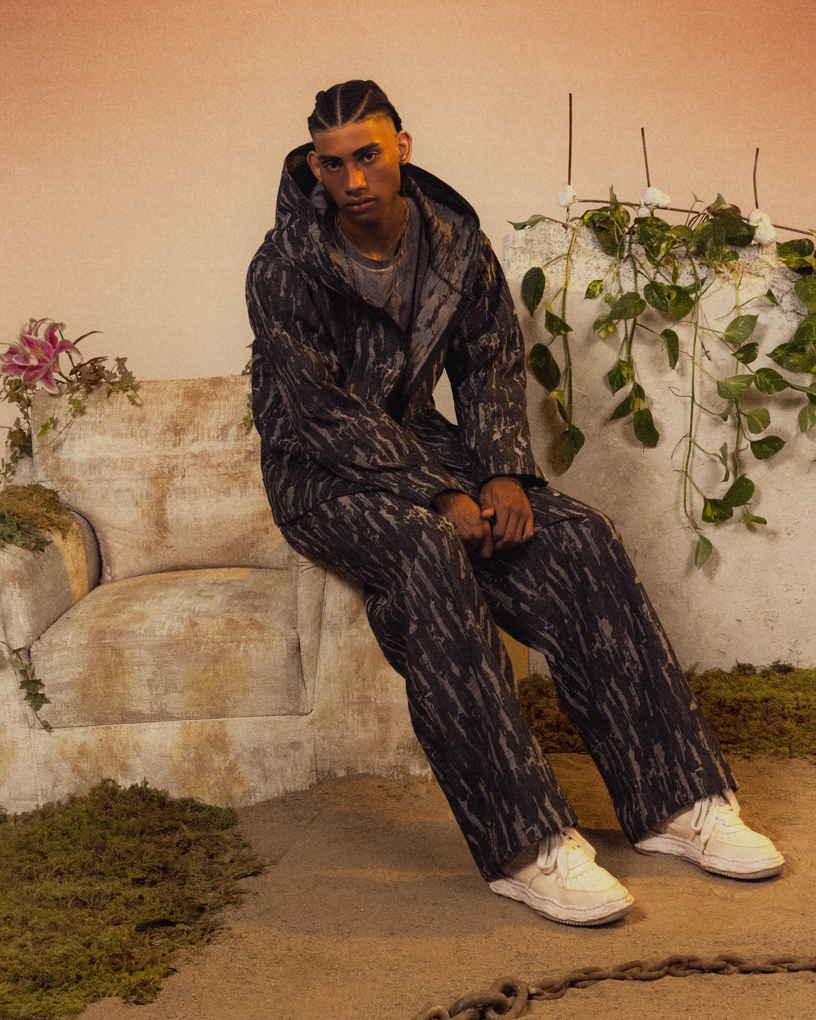 Threads of Dissonance Denim Trouser Black