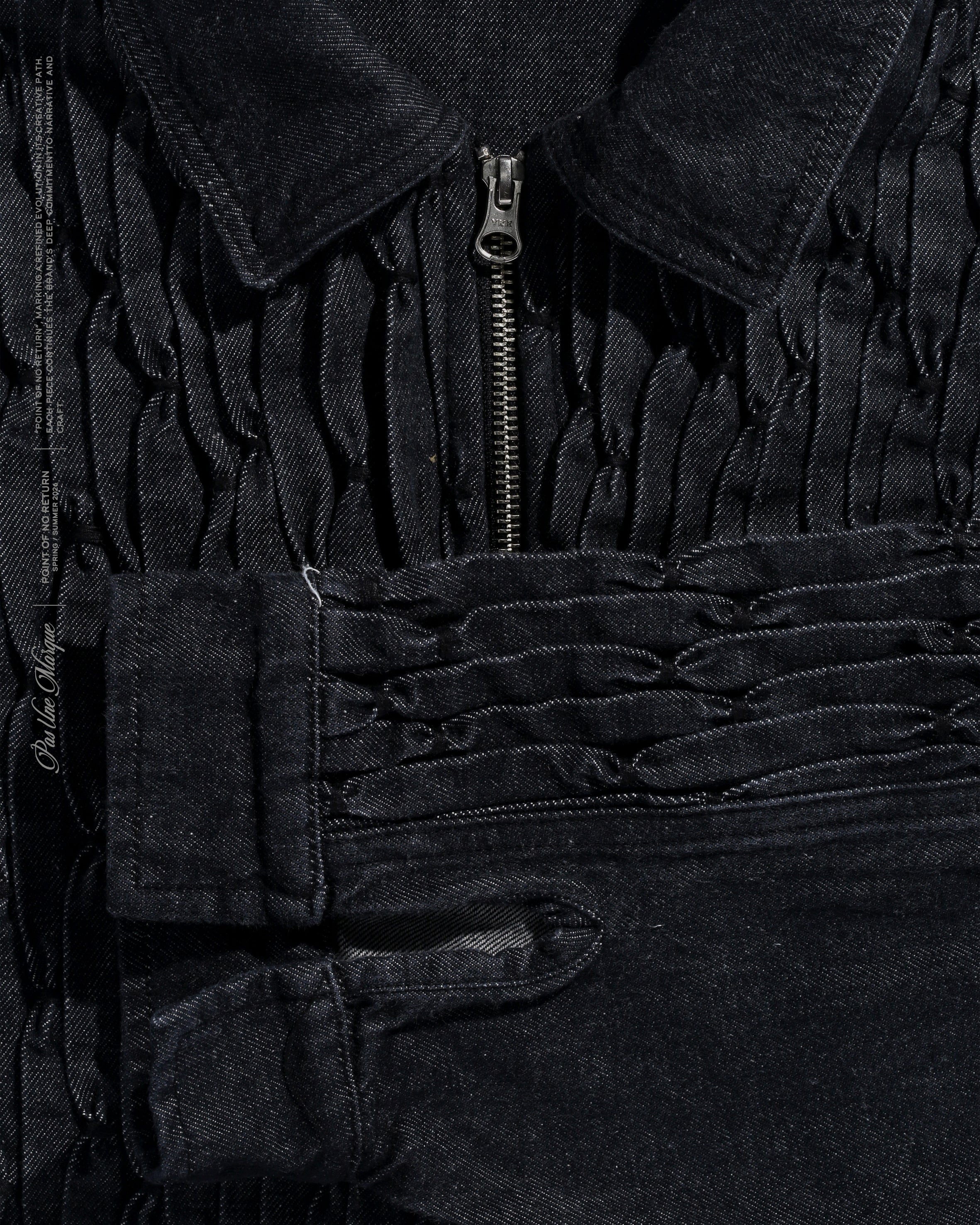 Pintack Denim Jacket