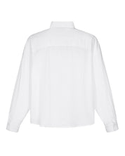 Pleated Long Sleeve Shirt (White)